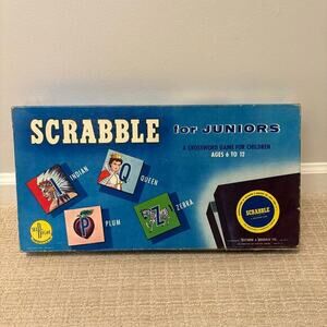 1958 Vintage Scrabble for Juniors board game Selchow &‎ Righter Co